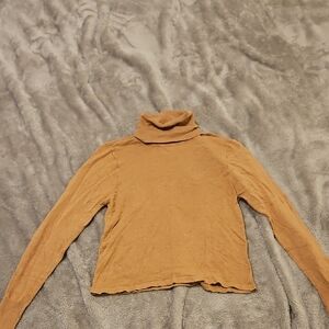 Tan Turtleneck Sweater